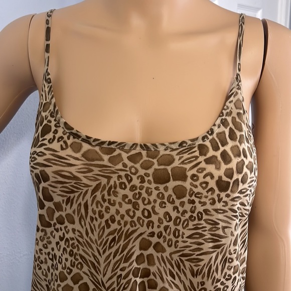 Victoria’s Secret Animal Print Cream & Brown Semi Sheer Slip Dress - Picture 3 of 9